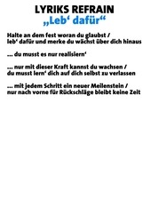 Page 3, Musikvideodreh Leb dafür