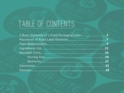Page 2, FDA food label requiremens in a nutshell