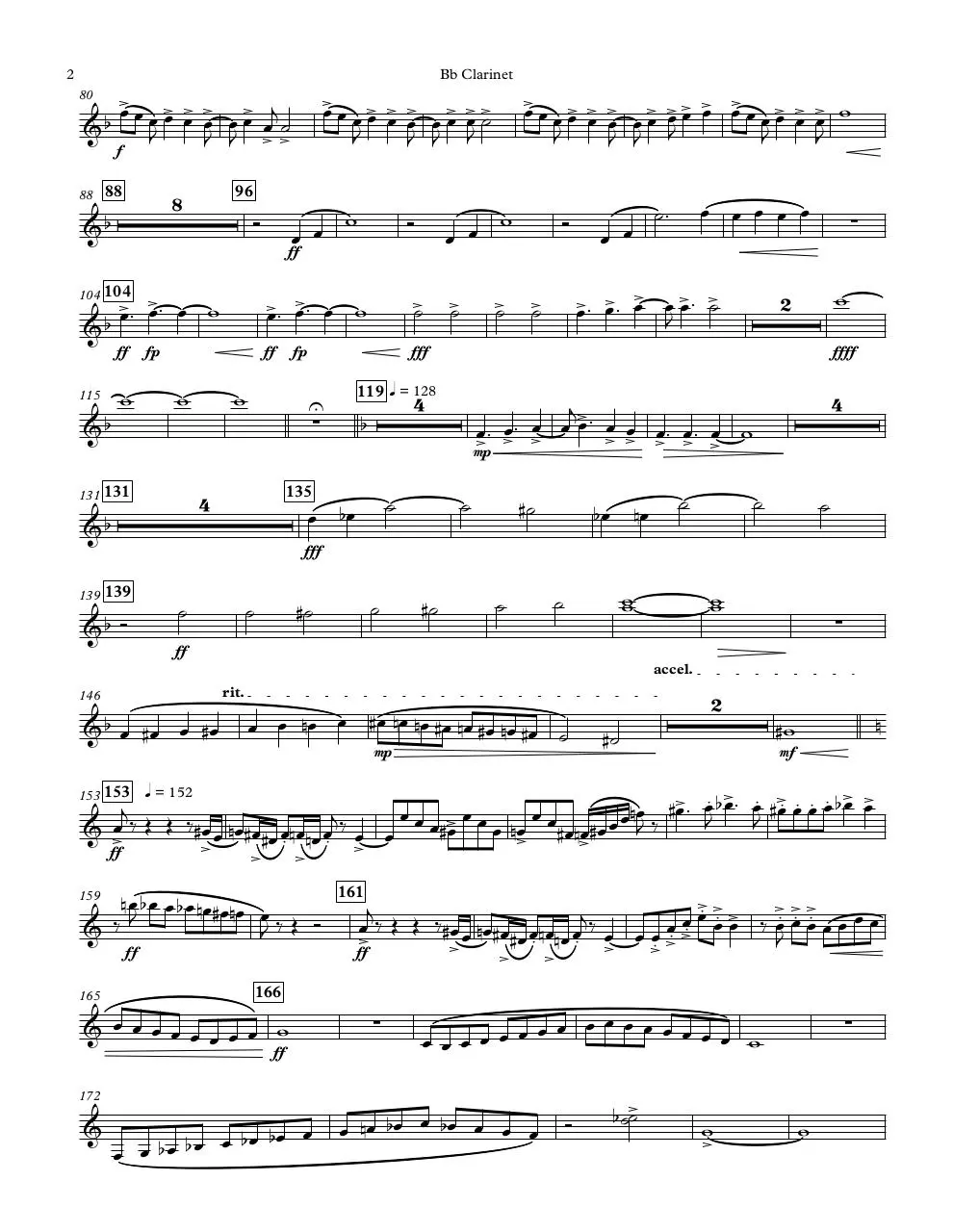 Page 2 of 4, Bb Clarinet