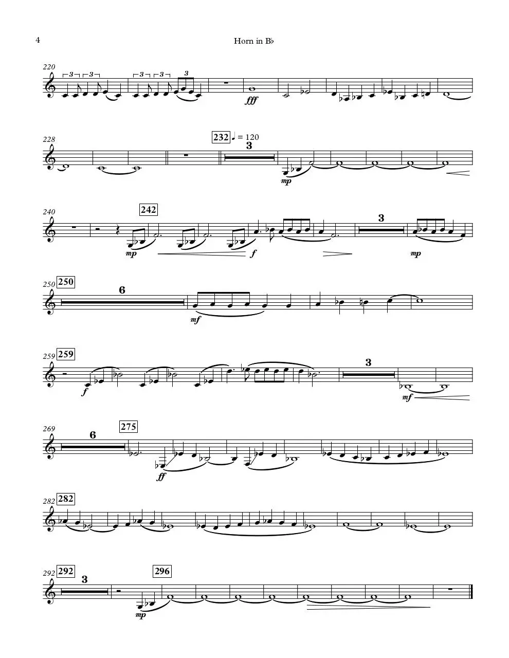 Page 4 of 4, Horn in Bb