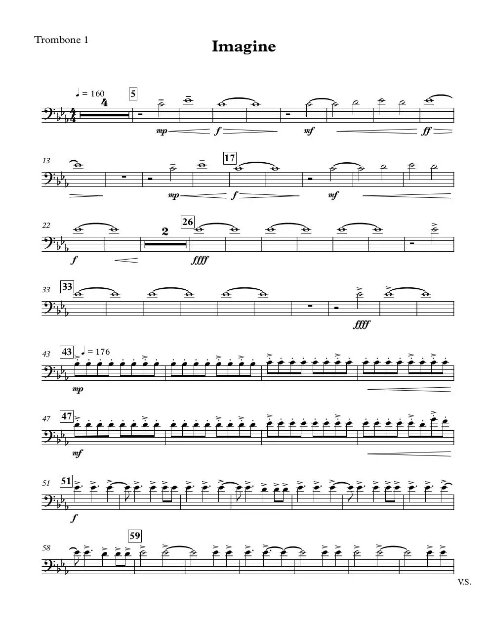 Page 1 of 4, Trombone 1
