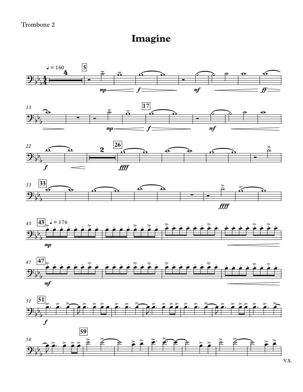 Page 1 of 4, Trombone 2