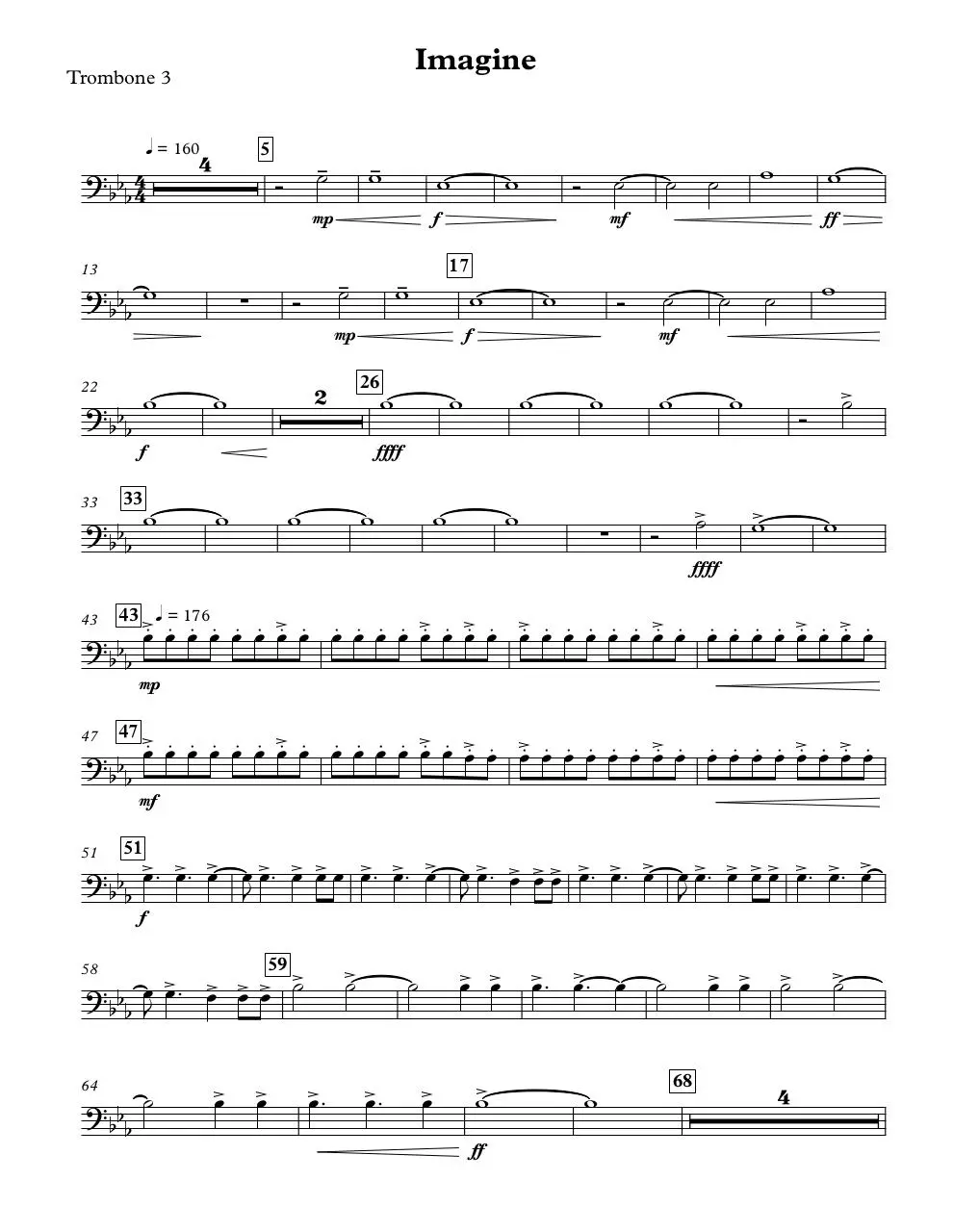 Page 1 of 4, Trombone 3