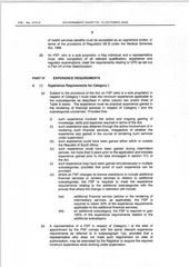 Page 1, Section IV Experience Requirements