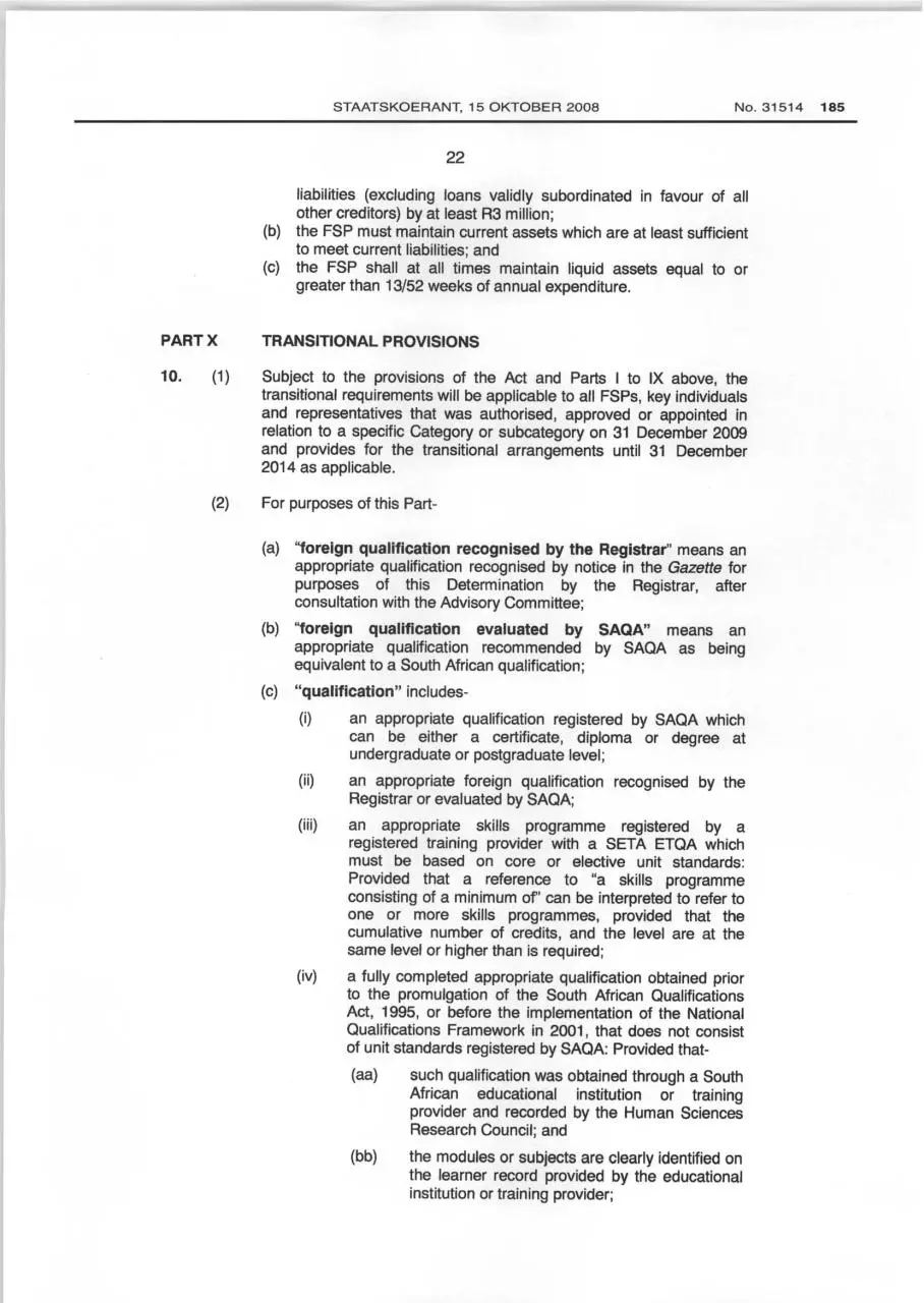 Page 2 of 2, Section IX Financial Soundness