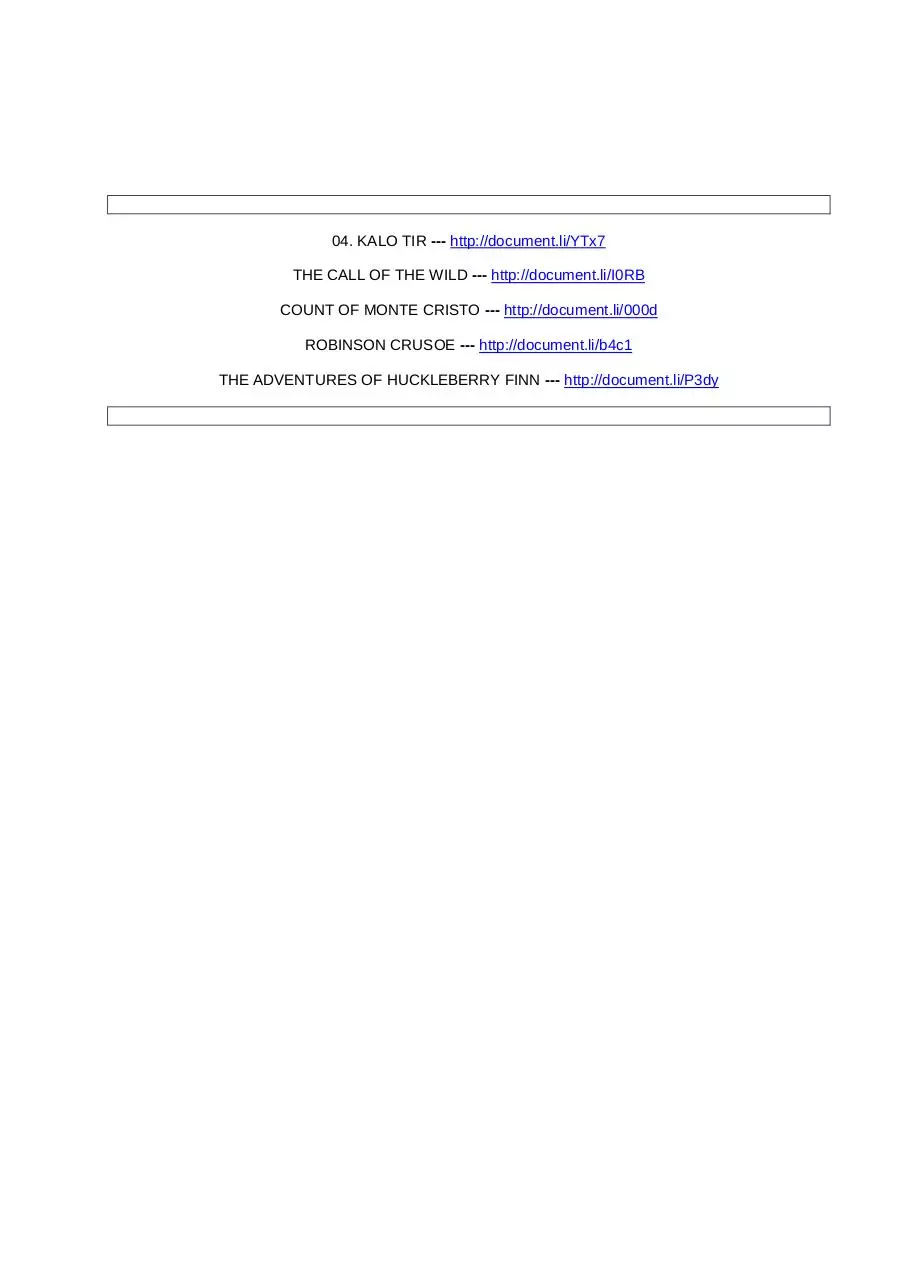 Page 1 of 1, web addresses