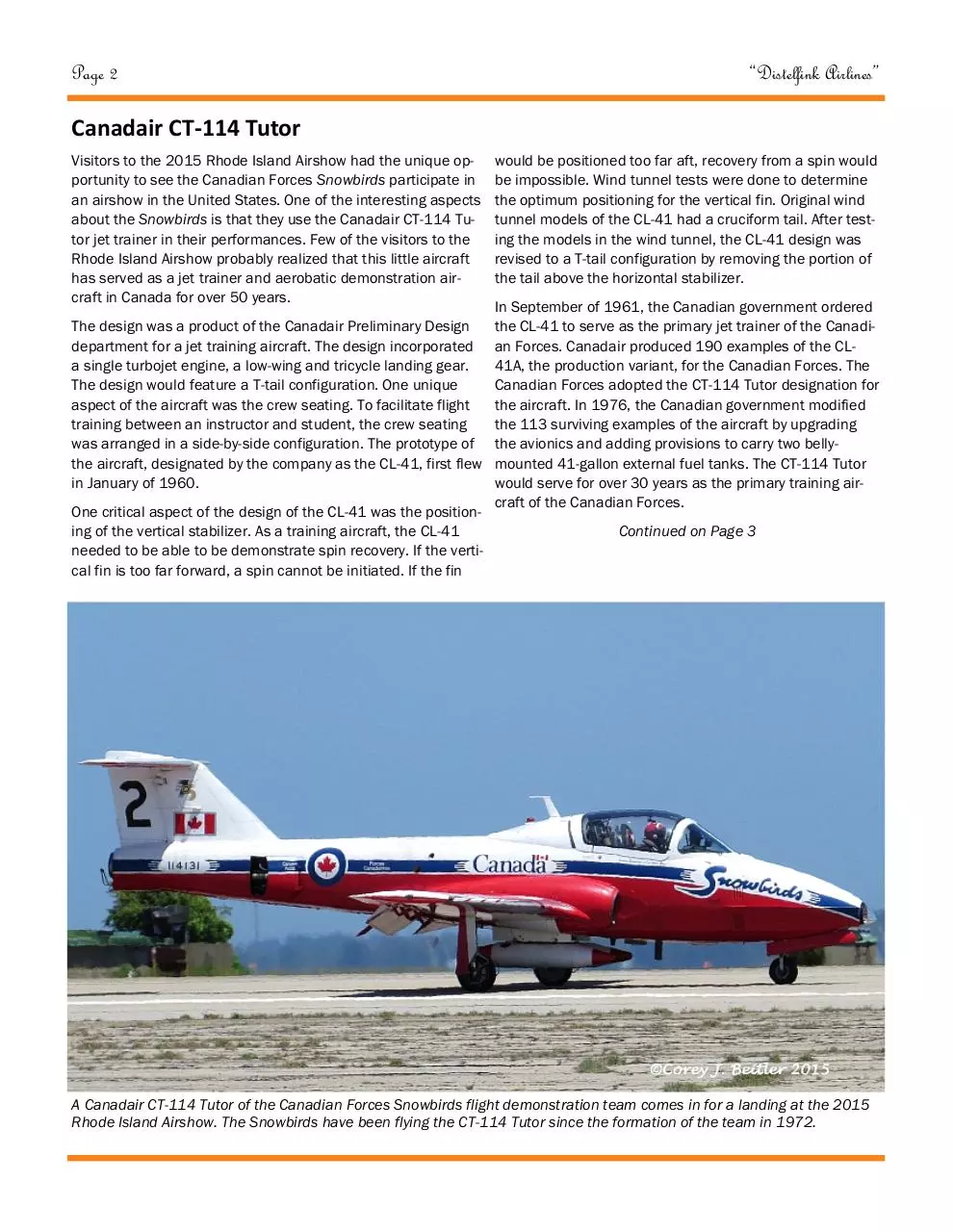 Page 2 of 18, 2015DistelfinkAirlines3mike