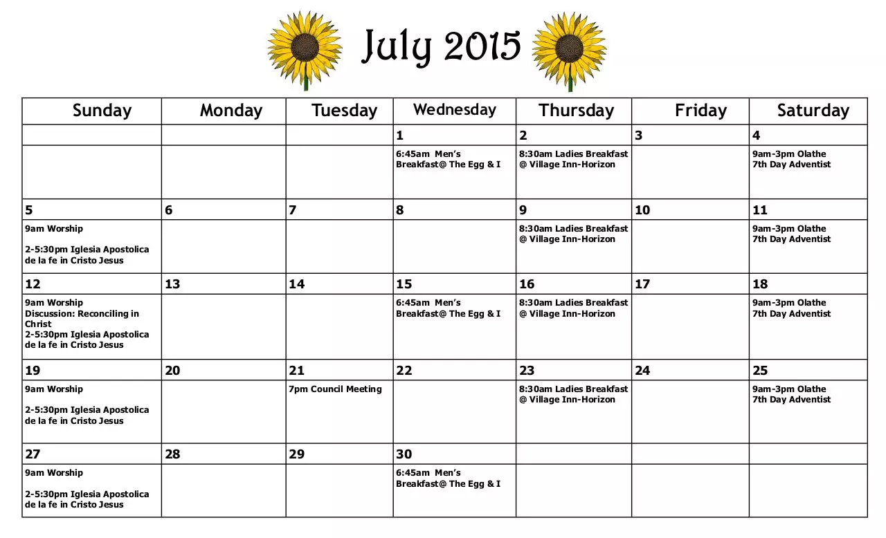 Document preview - July 2015 calendar.pdf - Page 1/1