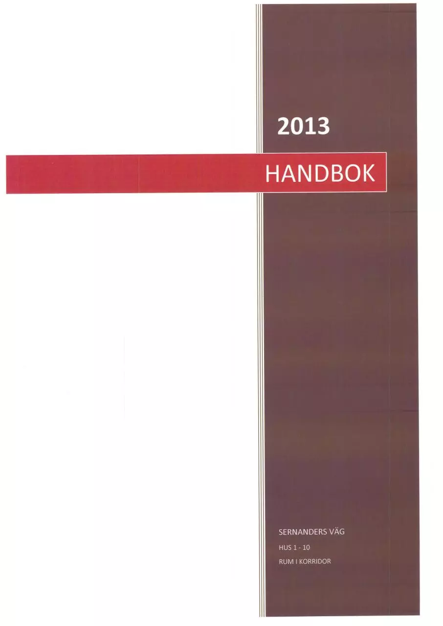 Page 1 of 23, handbok for boende