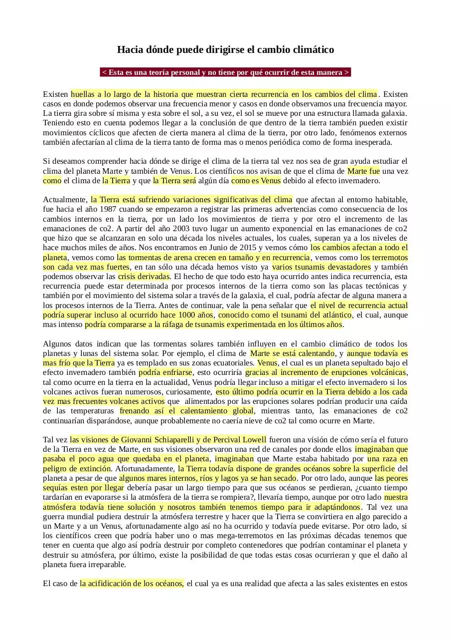Page 1 of 2, Cambios del clima