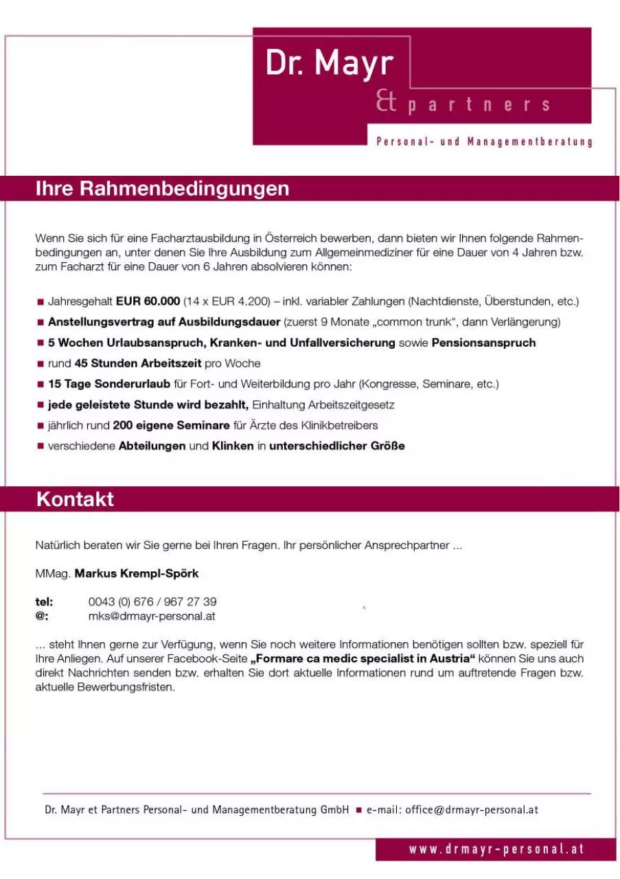 Page 5 of 5, Bewerbungsinformationen