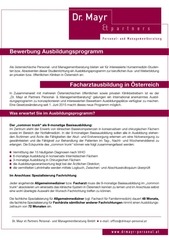 Page 1, Bewerbungsinformationen