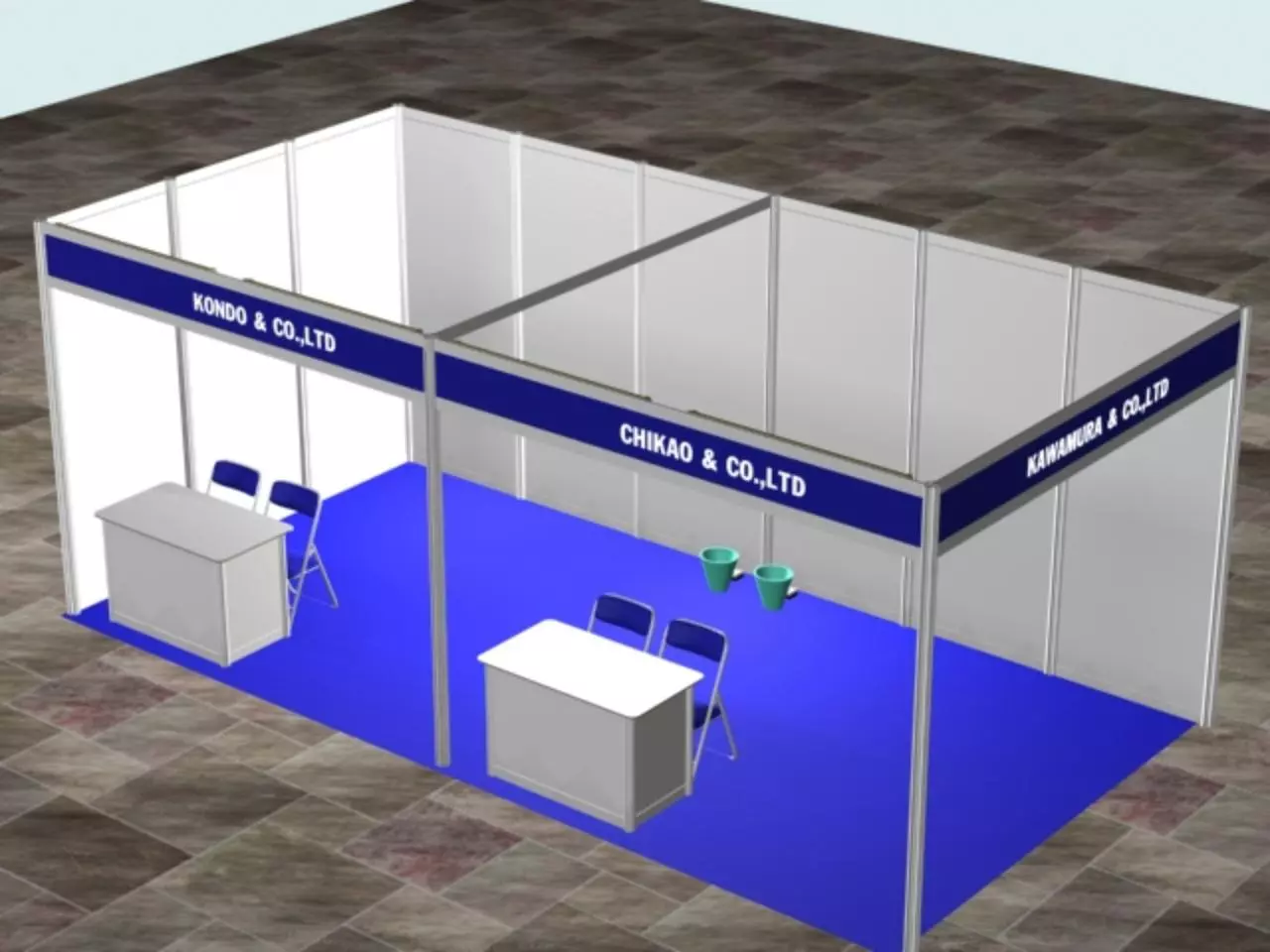 Page 1 of 1, Booth graphic