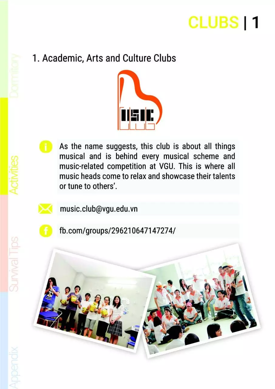 Page 1 of 9, VGU Handbook excerpt