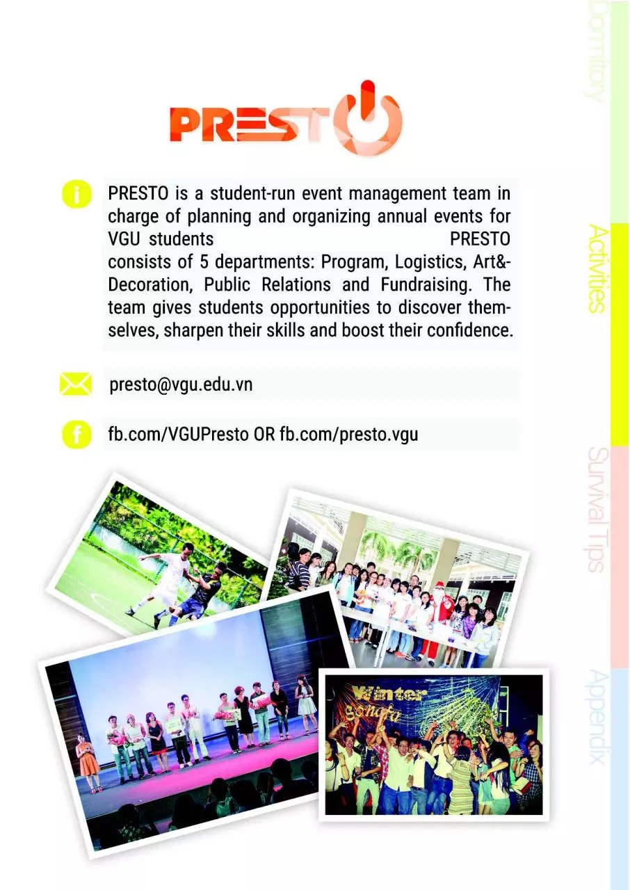 Page 2 of 9, VGU Handbook excerpt