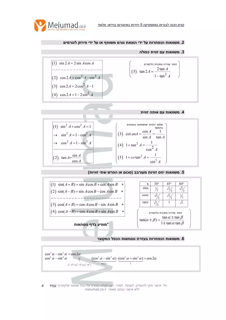 Page 4 of 11, אינטגרלים ונגזרות