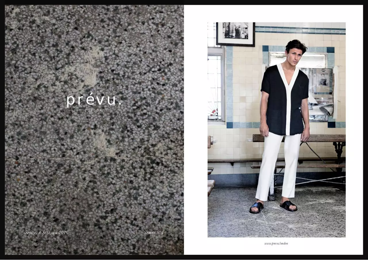 Page 1 of 15, Prevu S01 lookbook