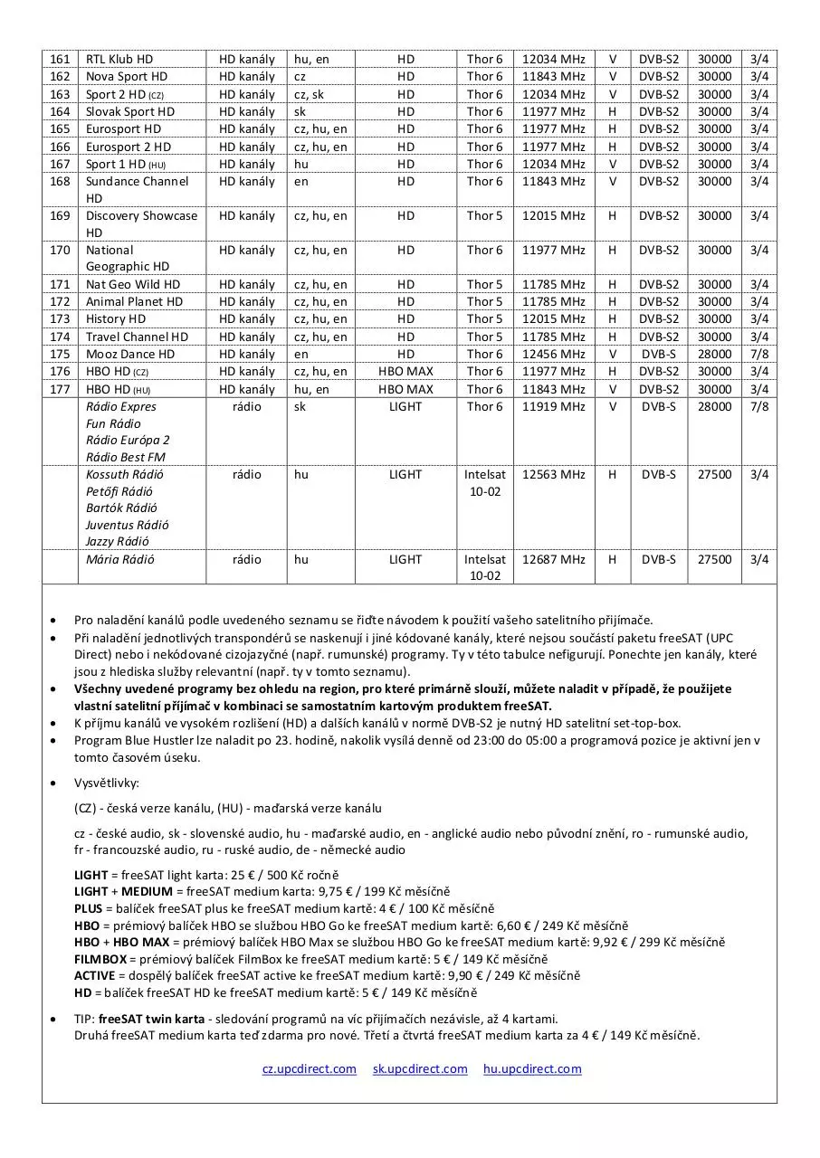 Page 4 of 5, parametry freesat upcdirect