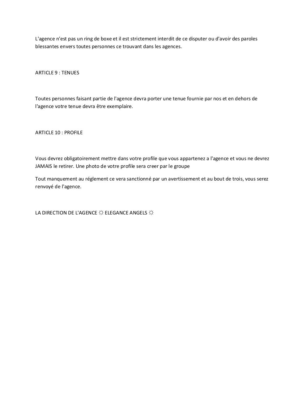Document preview reglement agence vierge word.pdf - page 3/3