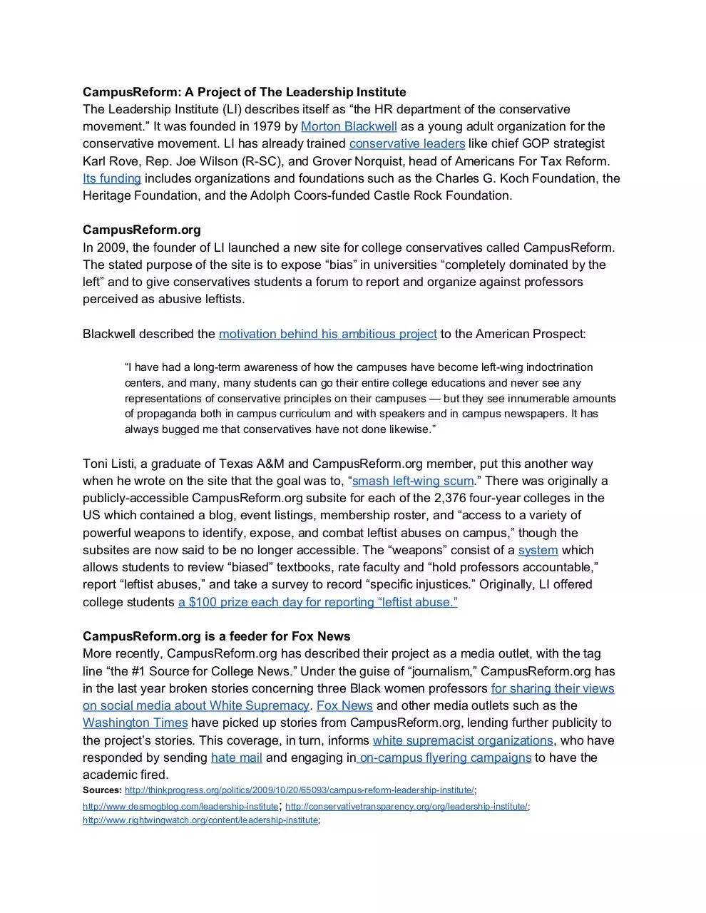 Document preview - CampusReformAProjectoftheLeadershipInstitute.pdf - Page 1/1