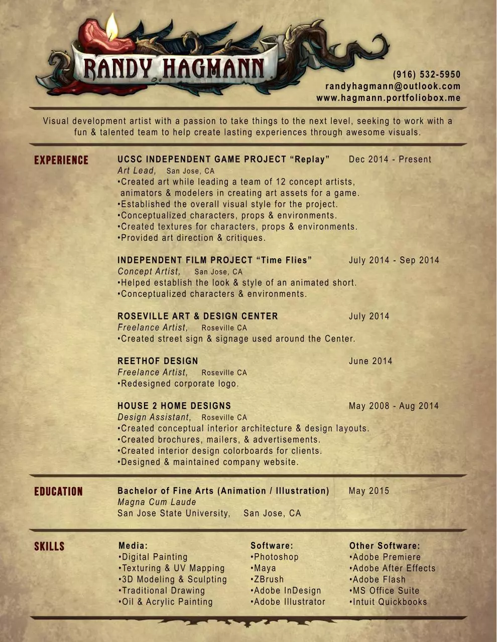 Document preview - Hagmann_Resume_2015.pdf - Page 1/1