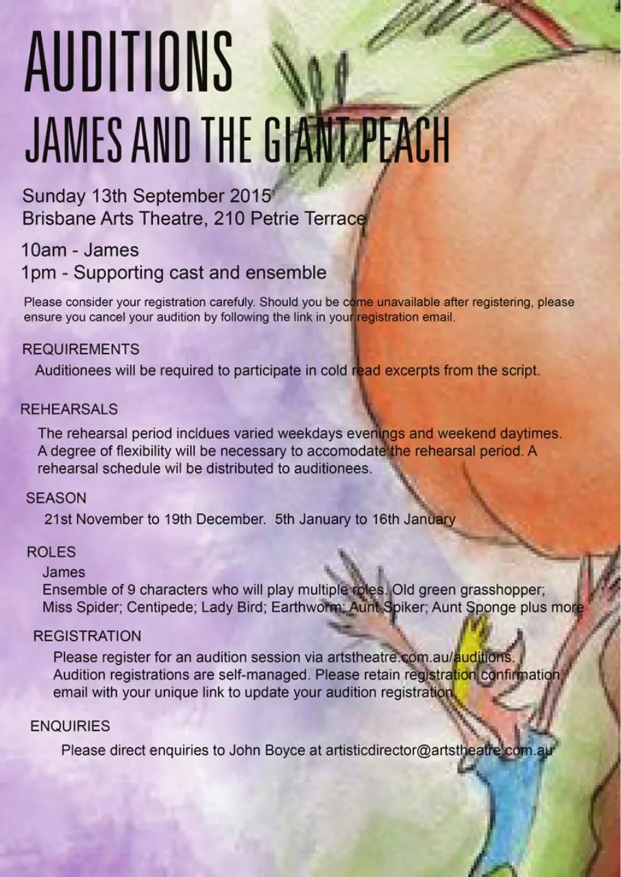Page 1 of 1, James Audition notice21
