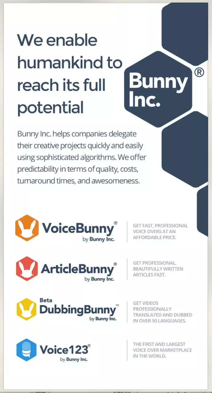 Page 1 of 2, BunnyInc handout