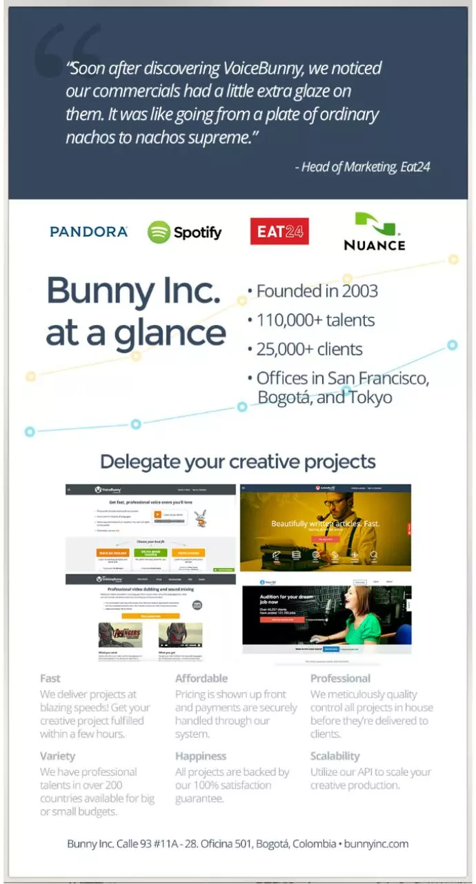 Page 2 of 2, BunnyInc handout