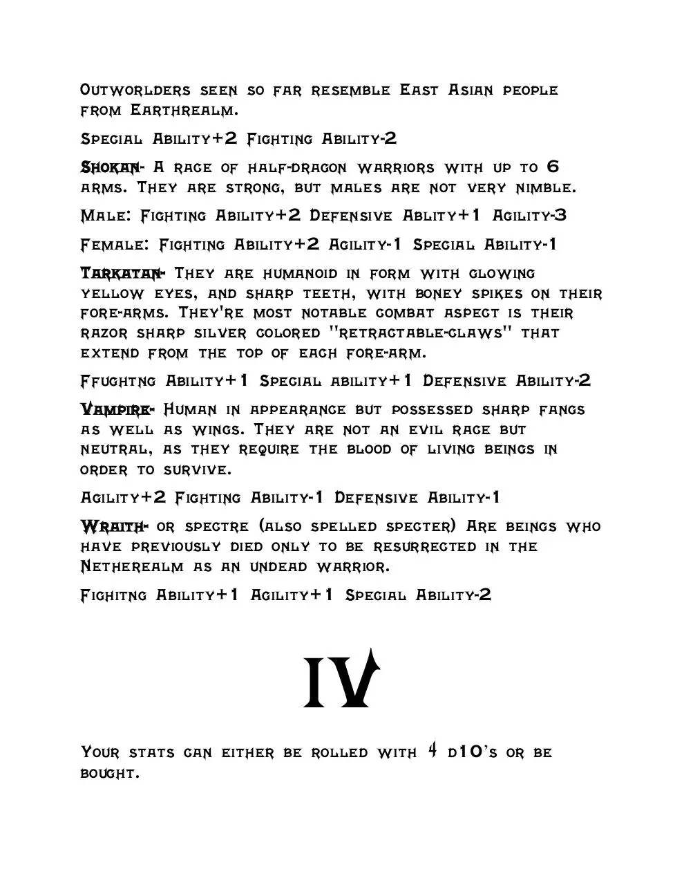 Page 5 of 8, Mortal Kombat d10 System