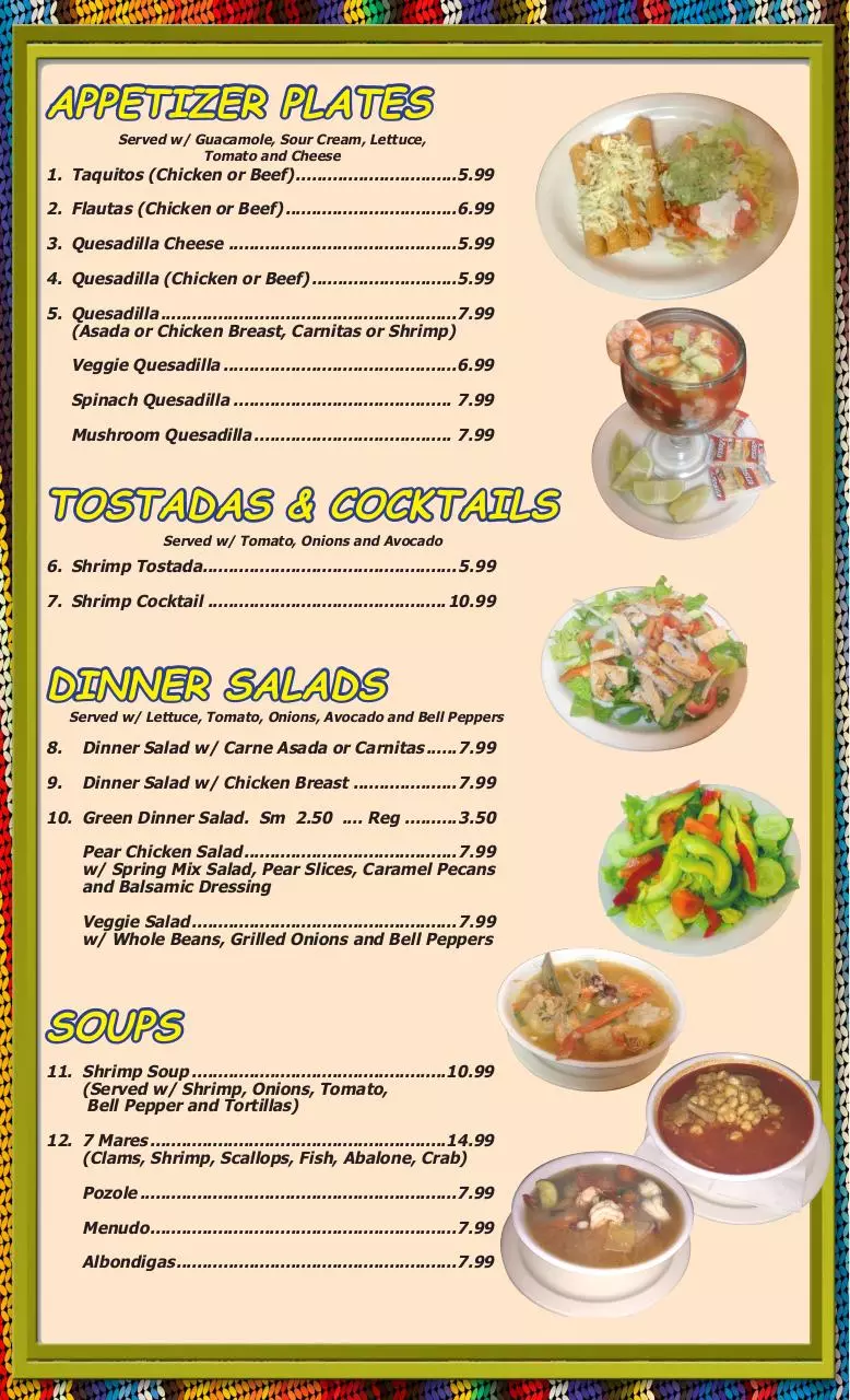 Page 2 of 8, 2015TonisMexicanRestMenuPages