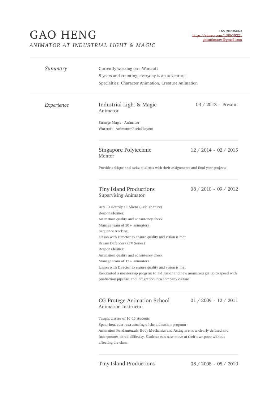 Document preview Gao Heng Resume.pdf - page 1/3