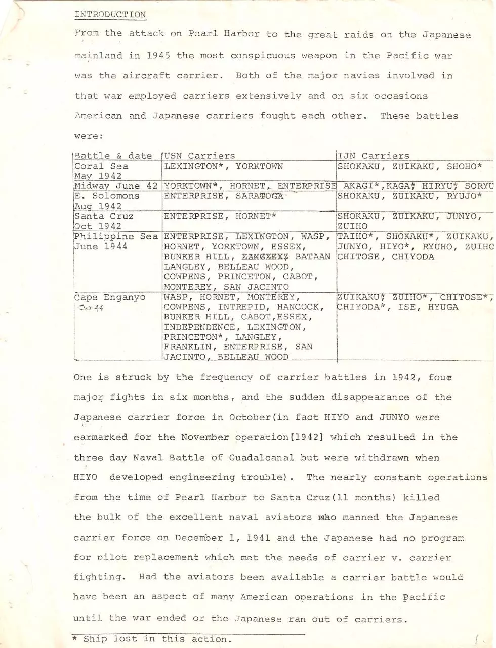 Page 1 of 20, IJN Carrier Doctrine