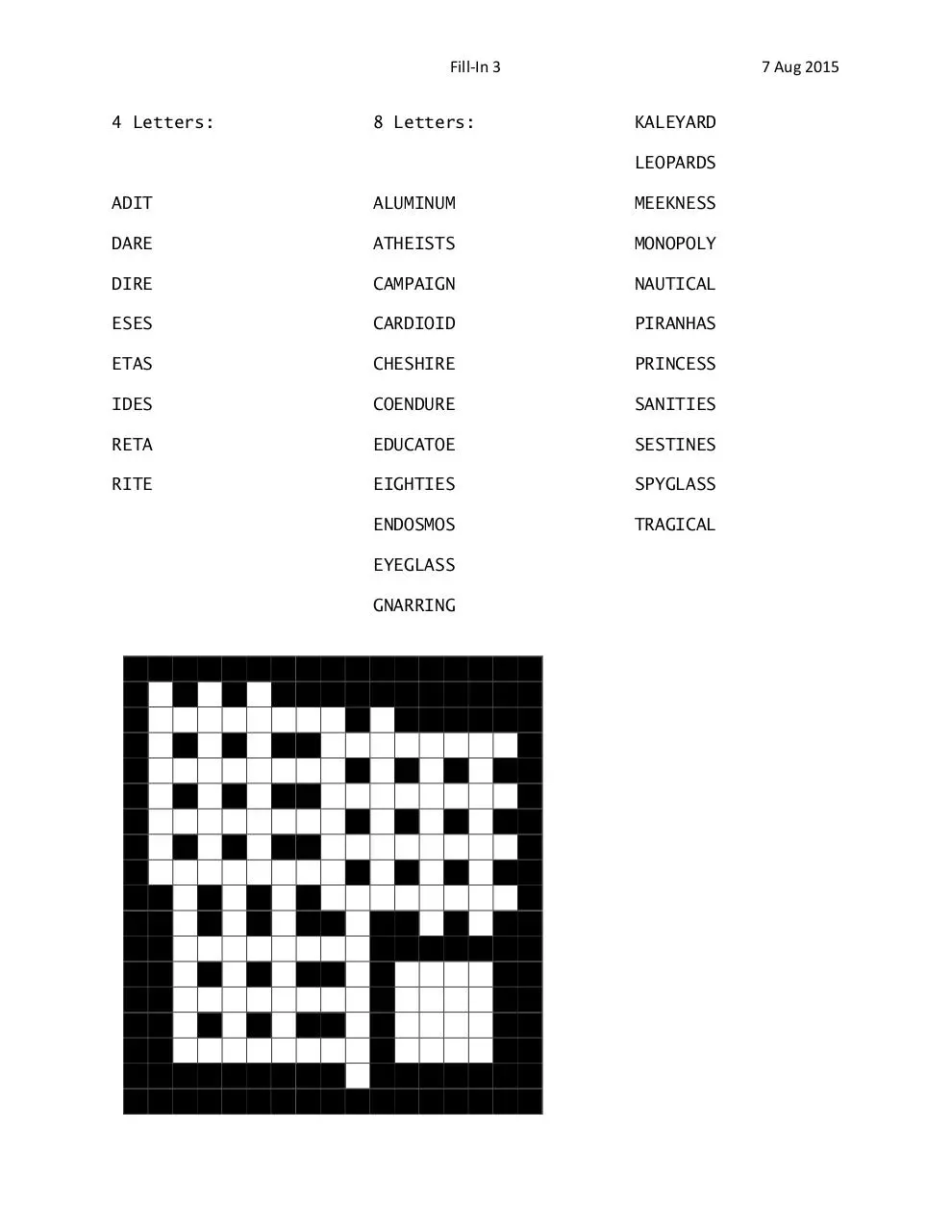 Page 1 of 1, Puzzle 3