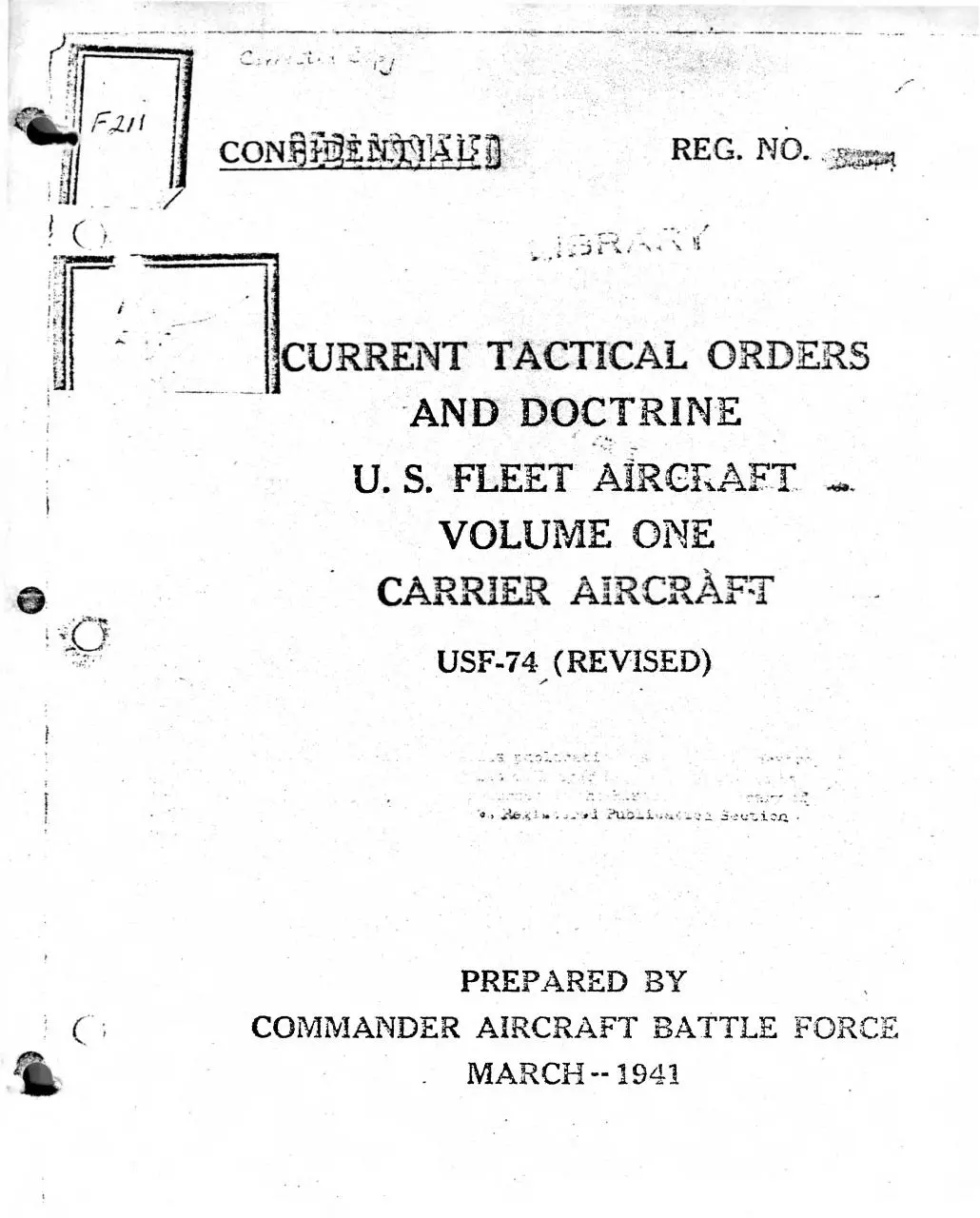Page 1 of 213, USF 74 Tact&Doct Acft V1 CV Acft 194103