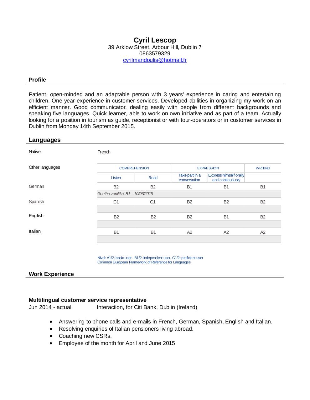 Document preview CV Cyril Lescop EN.pdf - page 1/3
