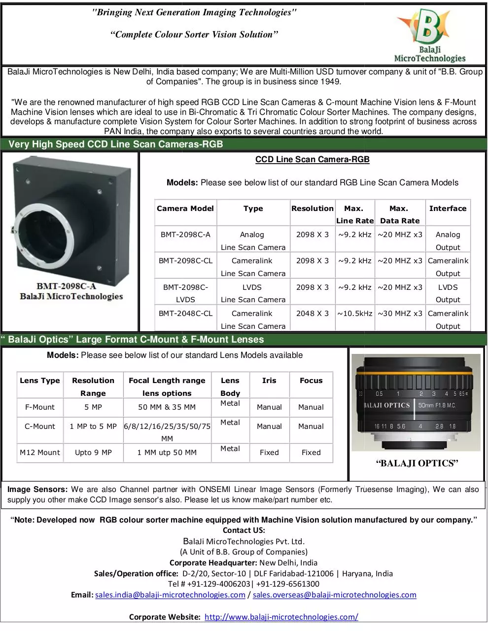 Document preview - BalaJi_MicroTechnologies_Colour_Sorter.pdf - Page 1/1