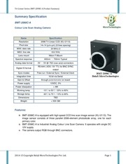 bmt 2098c a line scan camera summary page