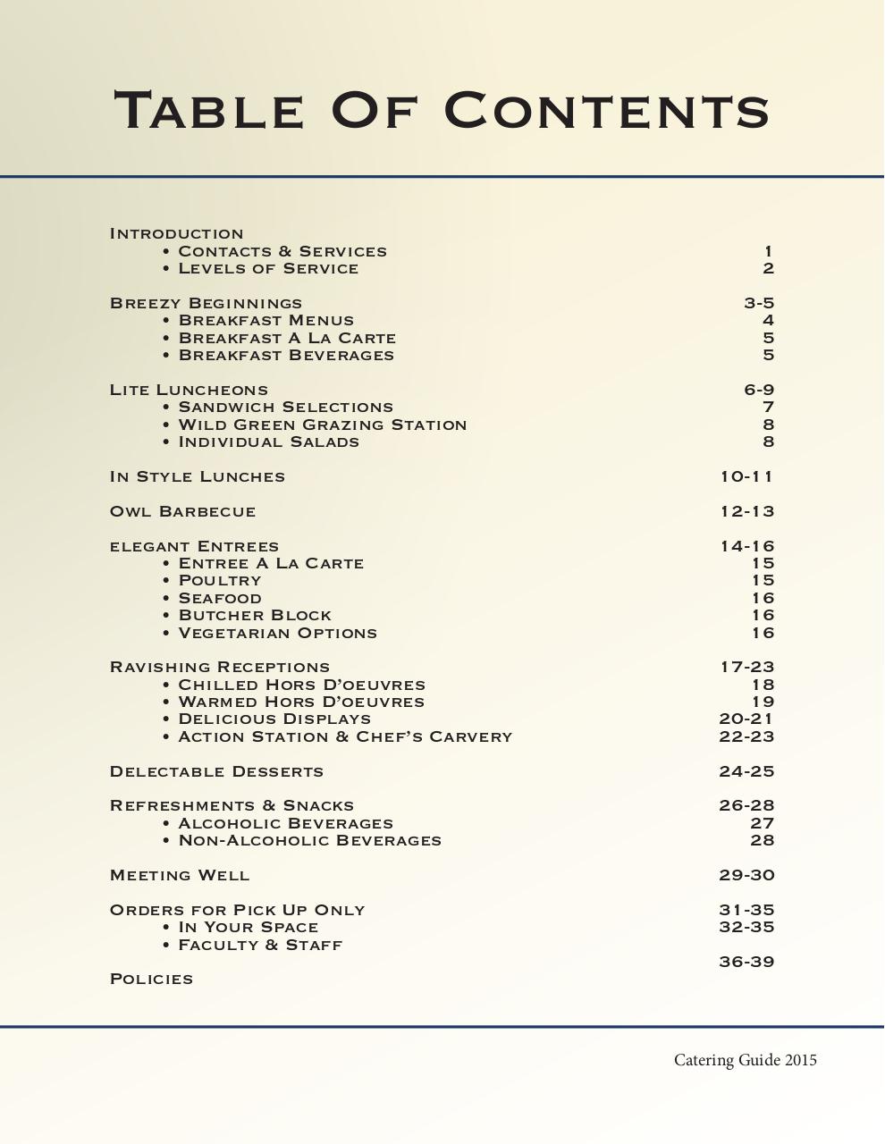 FAU Catering Services - 2015-2016 Guide.pdf - page 2/46