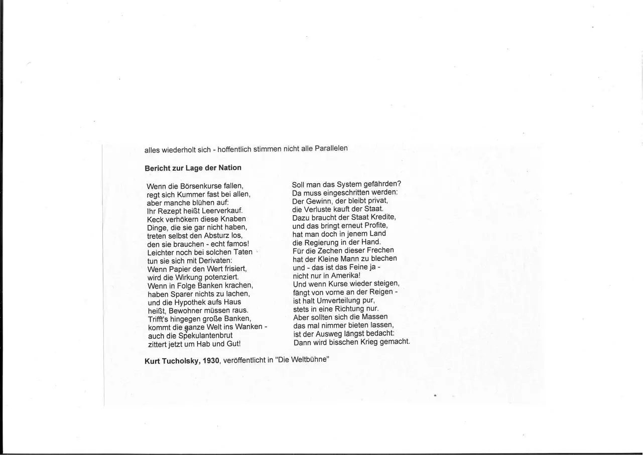 Page 1 of 1, Tucholsky