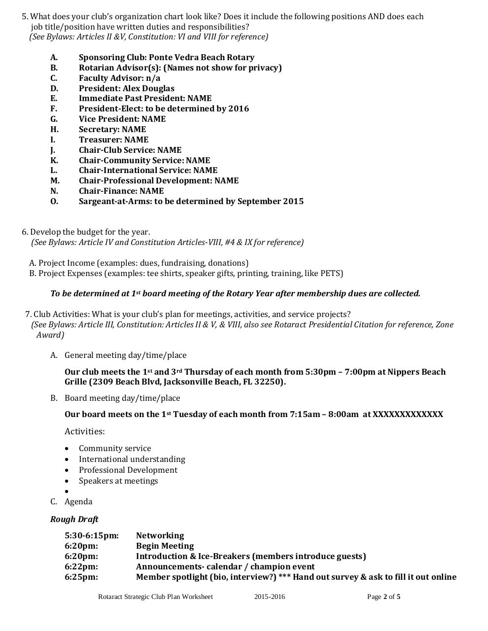 Document preview BeachesRotaractPlan2015-16 SAMPLE.pdf - page 2/5
