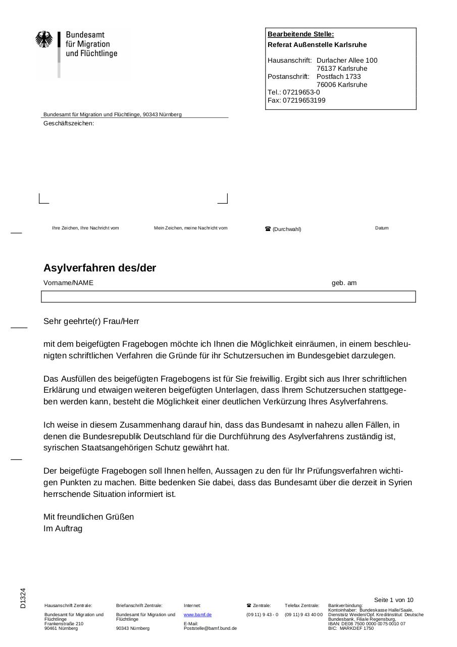 03 Asylverfahren schriftliches Verfahren Syrien Fragebogen.pdf - page 1/10