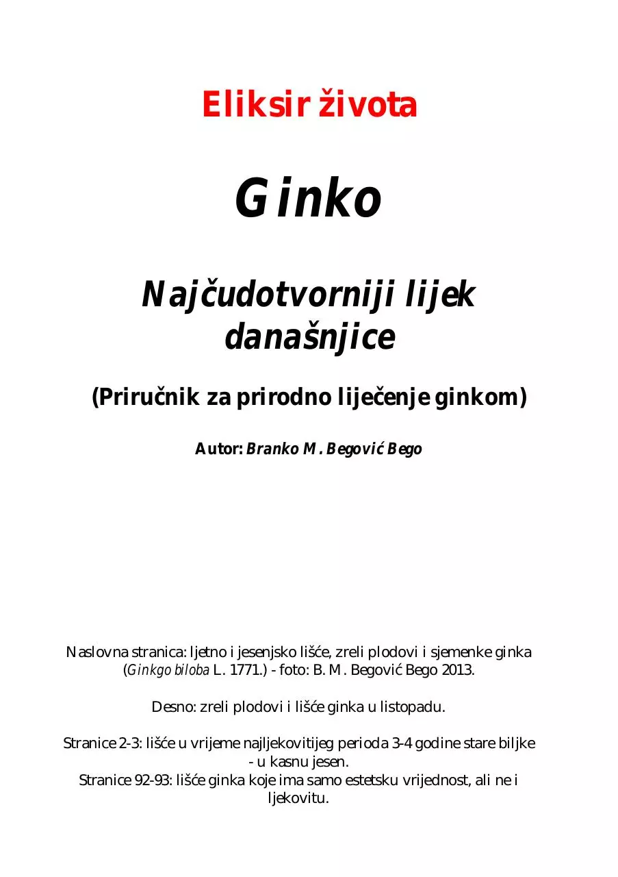 Page 4 of 94, ELIKSIR ŽIVOTA Ginkgo biloba 2015