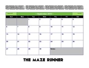Page 1, Maze Runner Calendar
