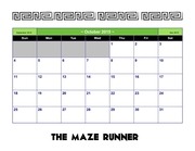 Page 2, Maze Runner Calendar