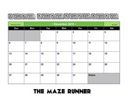 Page 4, Maze Runner Calendar