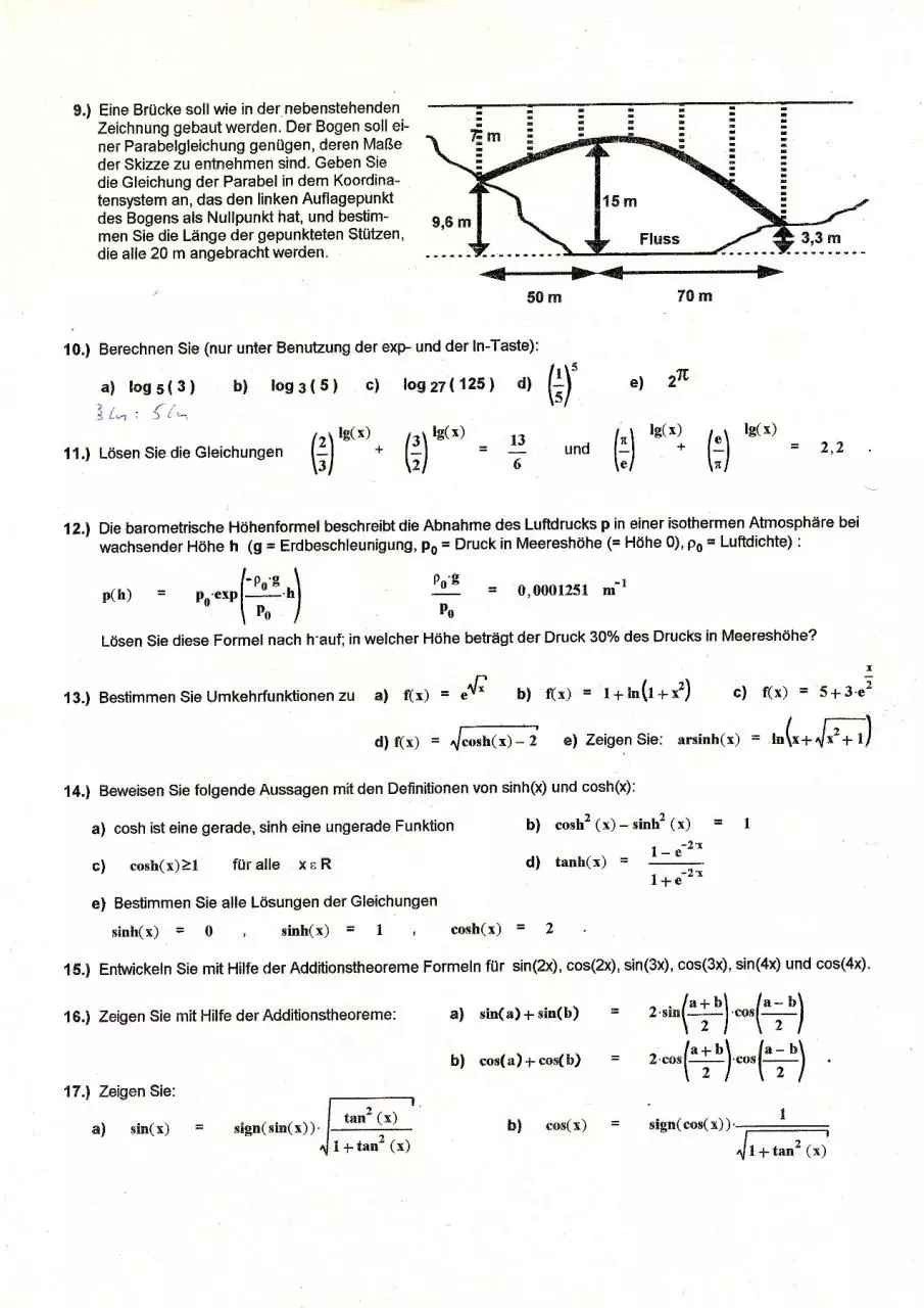 Page 2 of 10, Mathe Uebung Analysis Bold