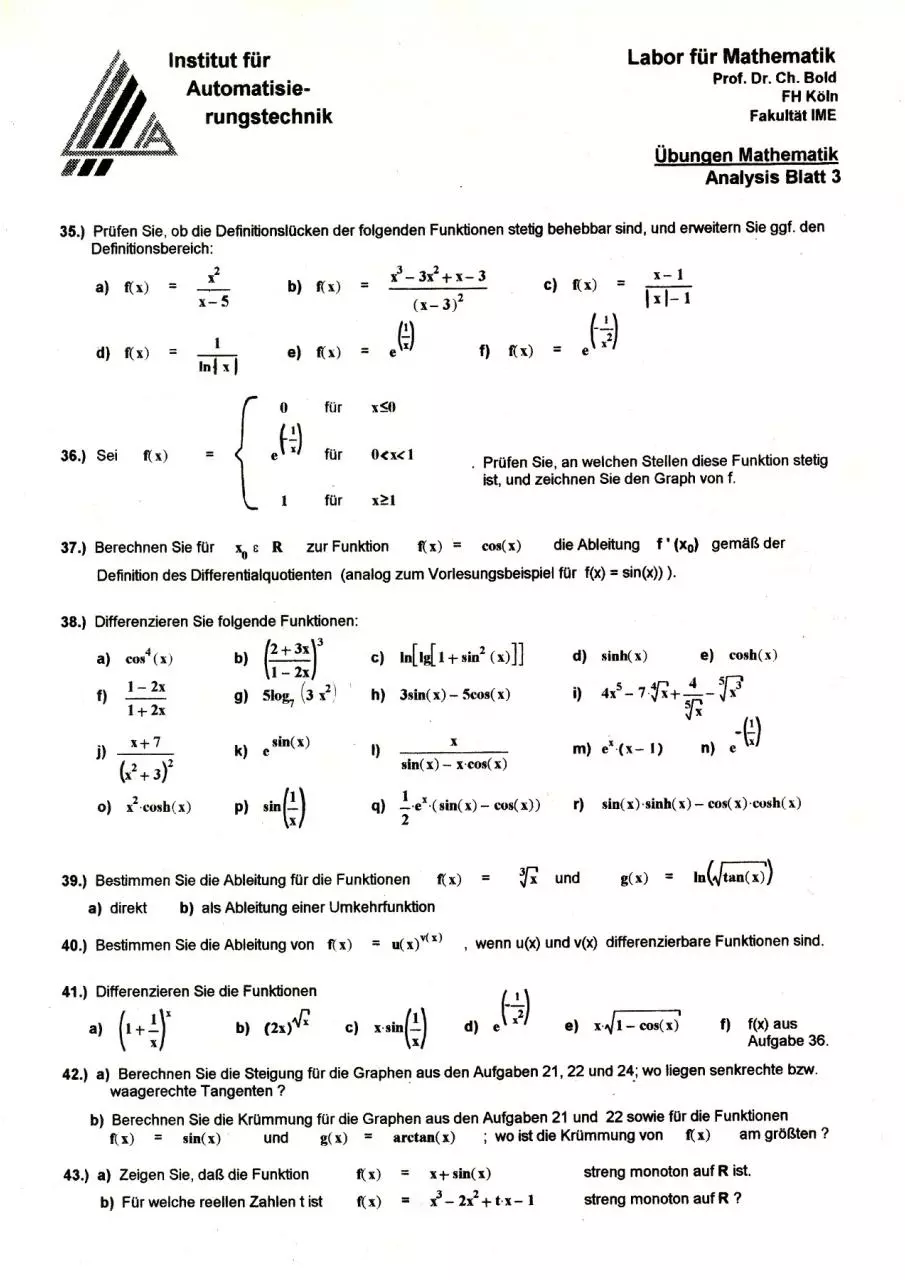 Page 5 of 10, Mathe Uebung Analysis Bold