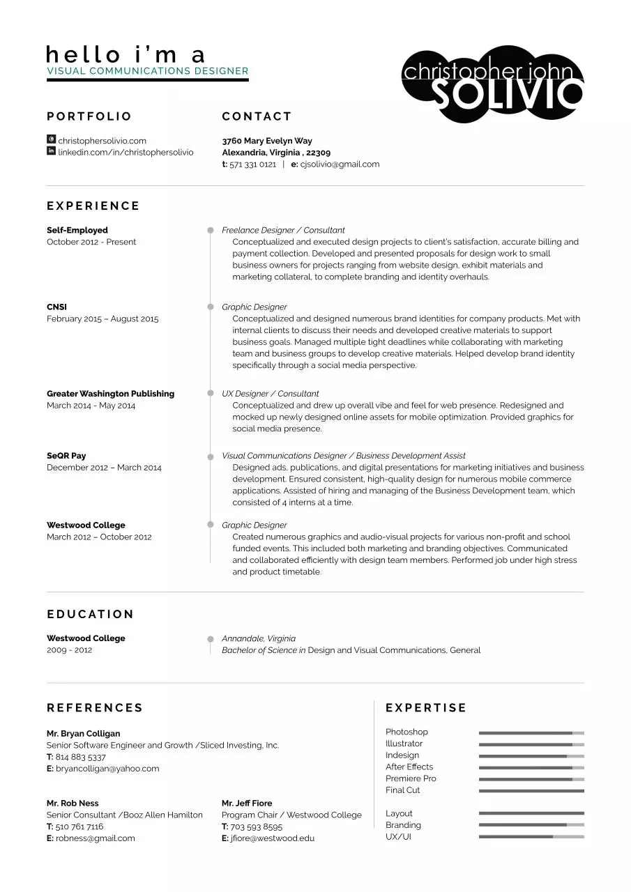 Document preview - csolivio_resume.pdf - Page 1/1