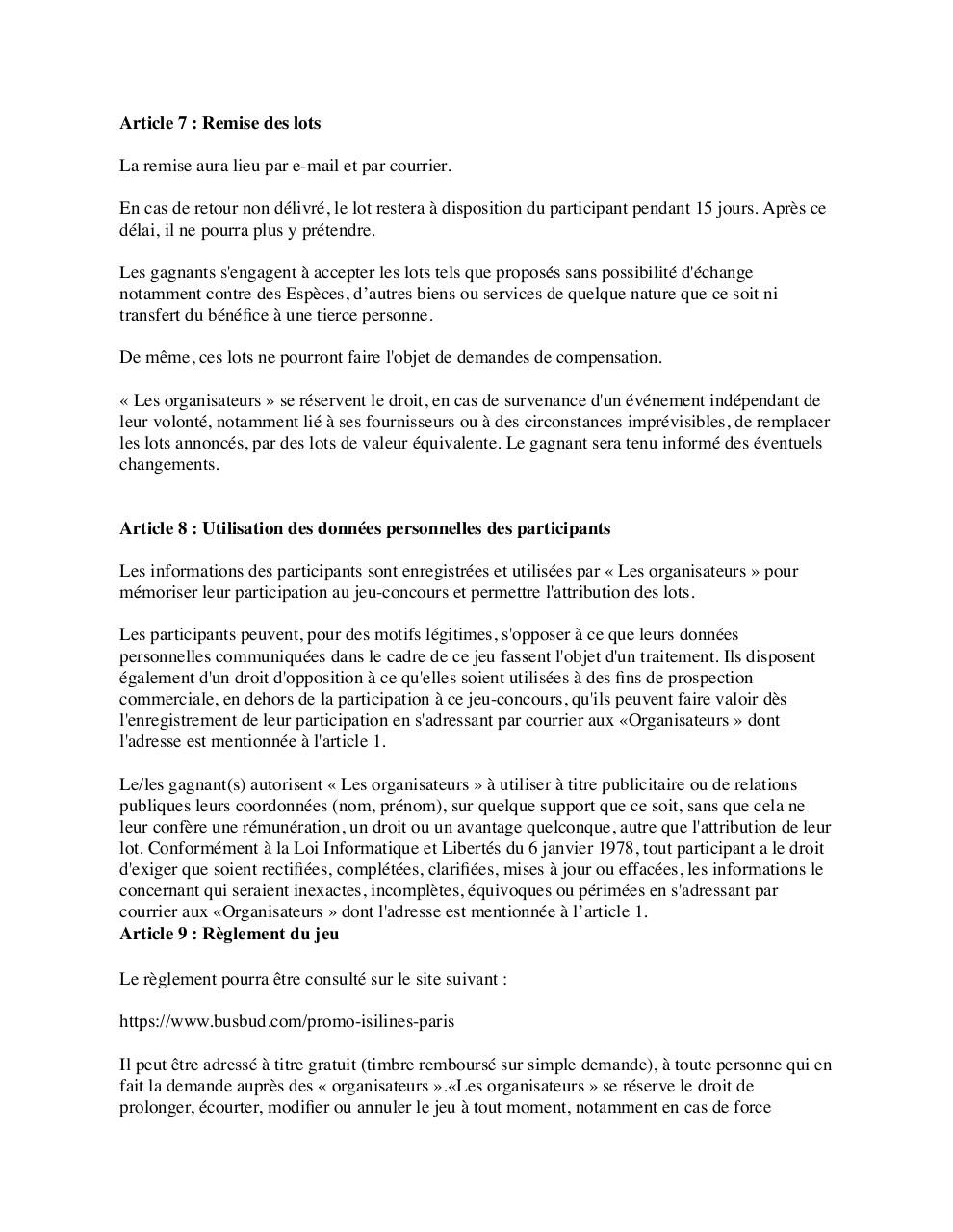 Document preview RÃ¨glement concours isilines BusBud.pdf - page 3/5