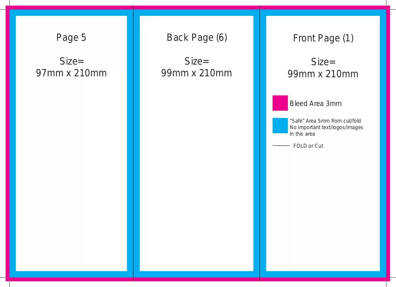 Page 1 of 2, 99mm DL 6pp